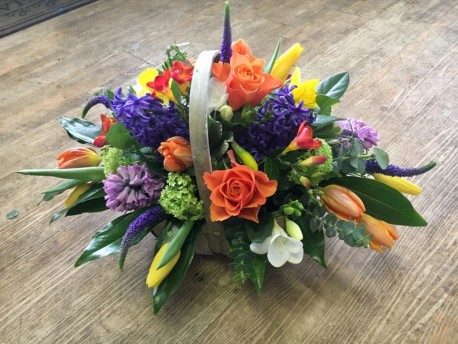 Bright spring basket